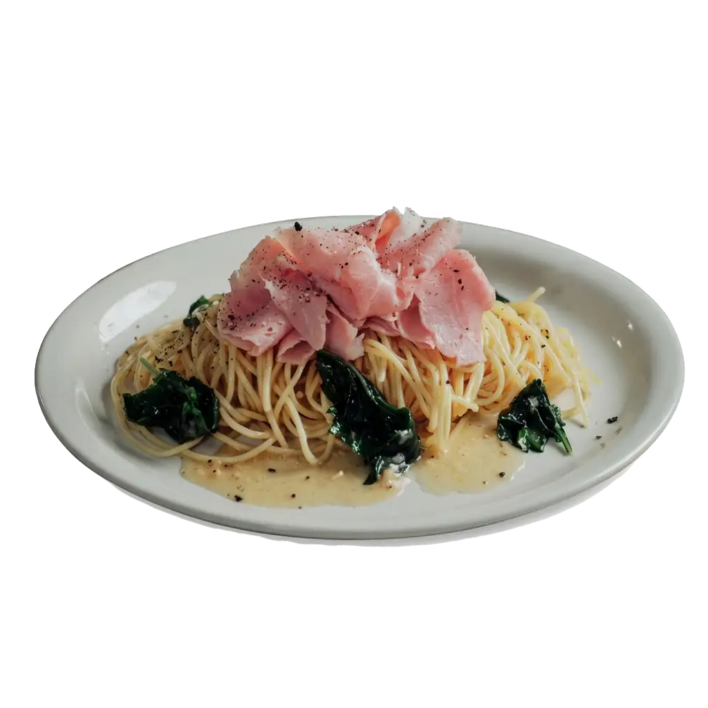 잠봉 나물 파스타